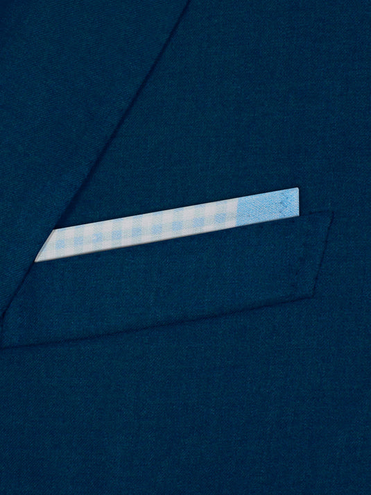 Checkered Past (Blue) - Pocket Square