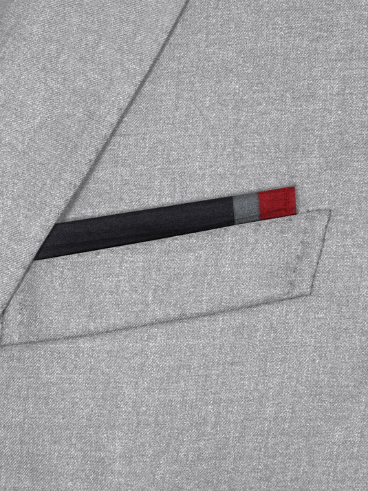 Onyx Black Eri Silk Pocket Square - Premium Handcrafted