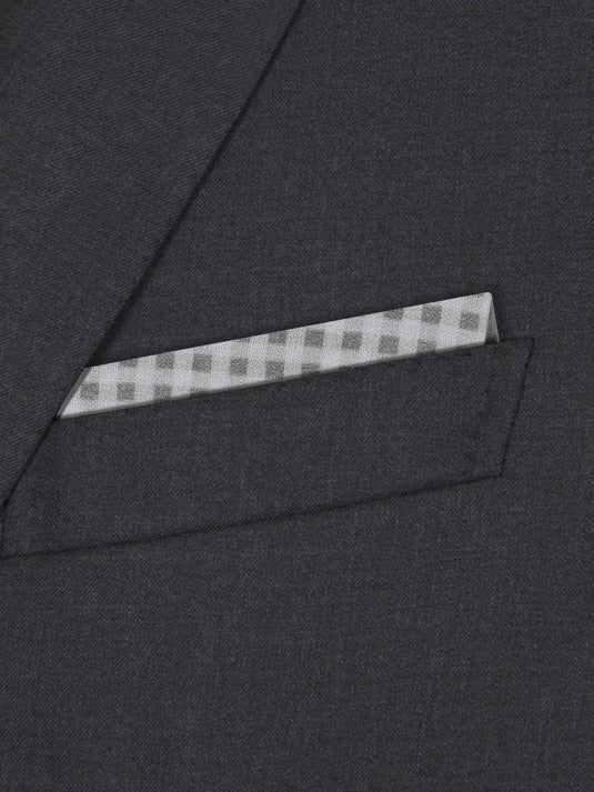 Checkered Past (Grey) - Pocket Square