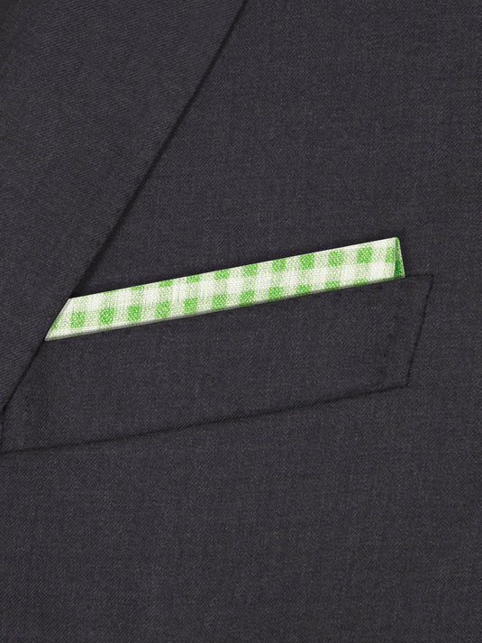 Checkered Past (Green) - Pocket Square