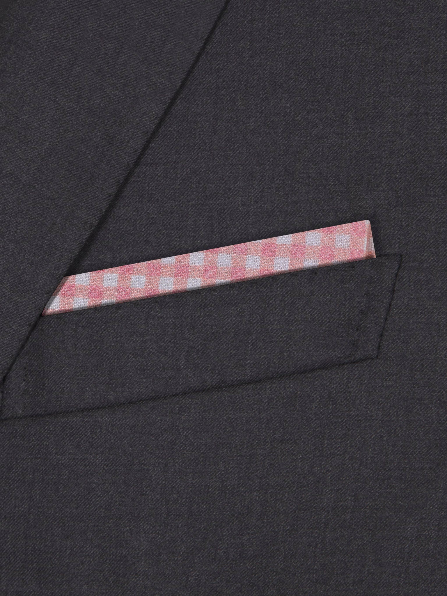 Checkered Past (Pink) - Pocket Square