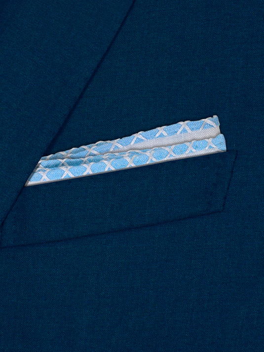 Boundaries (Blue) - Pocket Square