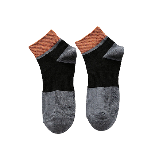 Chokore Dark Grey And Black Ankle Bamboo Socks