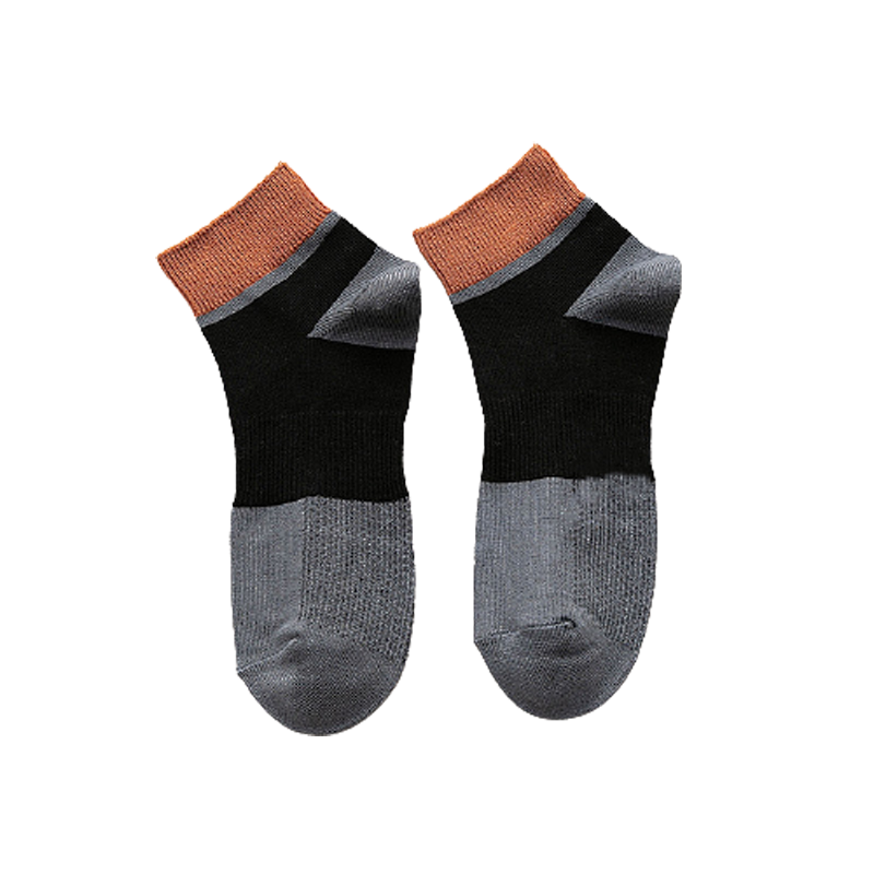 Chokore Dark Grey And Black Ankle Bamboo Socks