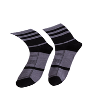 Chokore Chokore Dark Grey And Black Men's Cotton Socks