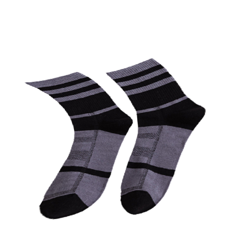 Chokore Dark Grey And Black Men's Cotton Socks