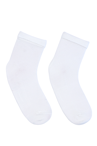 Chokore Off White Double Needle Bamboo Socks