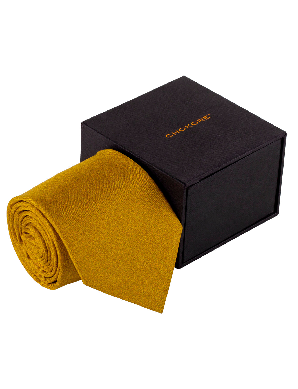 Chokore Yellow Colour Silk Tie - Solids range