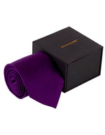 Chokore Chokore Pink & White Gingham Pocket Square - Plaids line Chokore Purple Silk Tie - Solids range
