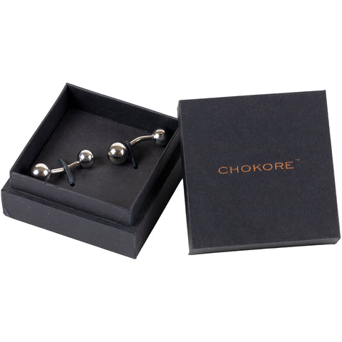 Chokore Silver Round Shaped Premium Range of Cufflinks - Chokore Silver Round Shaped Premium Range of Cufflinks