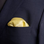 Chokore Chokore Lime Satin Silk pocket square from the Solids Line 