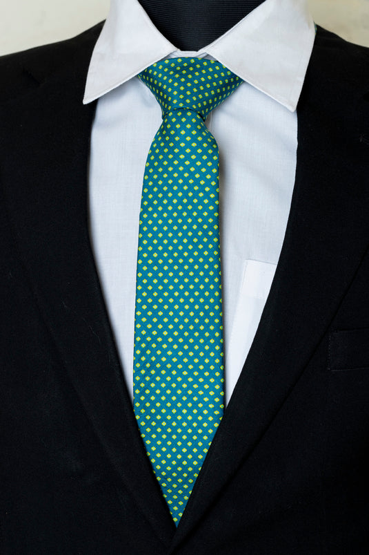 Chokore Sea green Silk Tie - Indian at Heart range