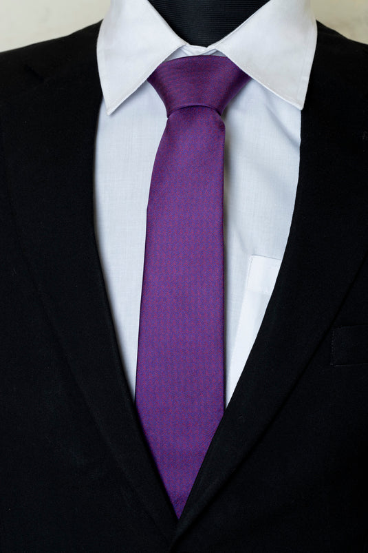 Chokore Purple Silk Necktie - Solids Collection