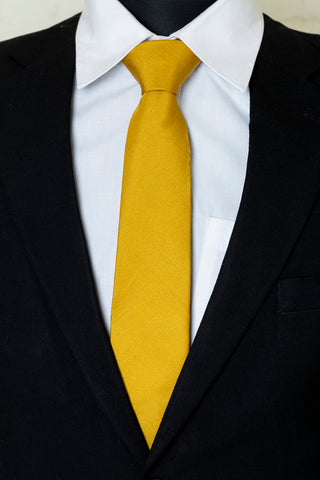 Chokore Yellow Silk Tie - Solids range - Chokore Yellow Silk Tie - Solids range