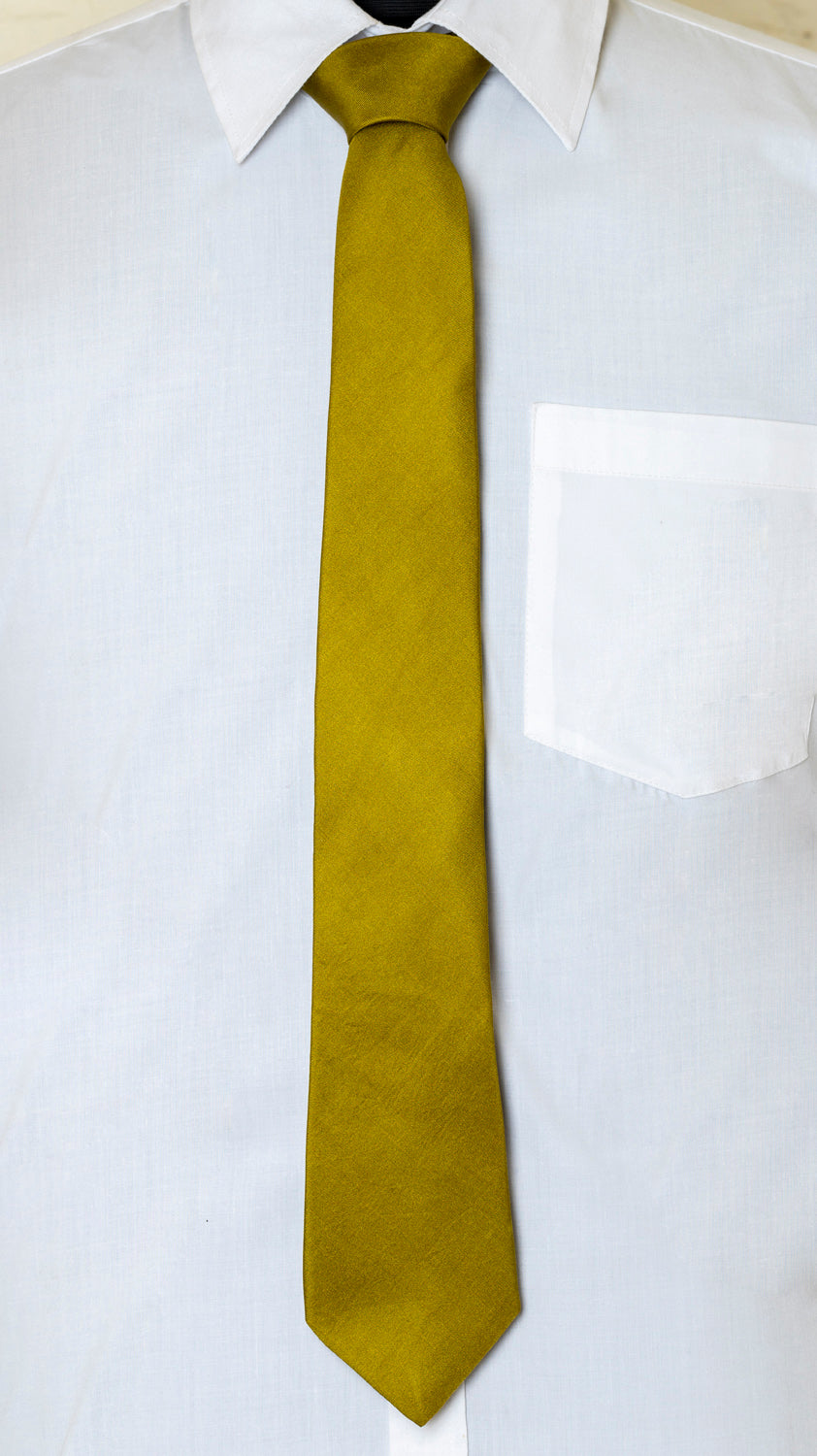 Chokore Mehandi Silk Tie - Solids range