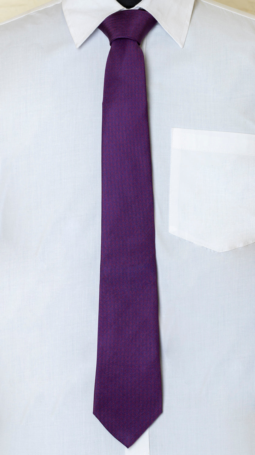 Chokore Purple Silk Tie - Solid line