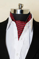 Chokore Chokore Men's Red and Grey Silk  Cravat