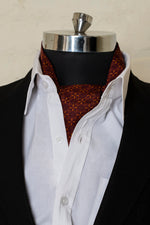 Chokore  Chokore Men's Burgundy and Tangerine Silk  Cravat