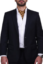 Chokore Chokore Men's Brown & Orange Silk Designer Cravat 