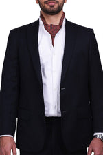 Chokore  Chokore Men's Grey & Red Silk Designer Cravat