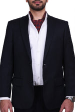 Chokore Miami Beach Pocket Square - Chokore Arte Chokore Men's Red & Black Silk Designer Cravat-2