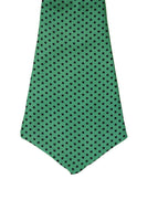 Chokore Chokore Men's Light Sea green with black dot Silk Designer Cravat