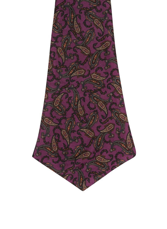 Chokore Mauve & Blue Silk Reversible Cravat