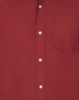 Chokore Chokore Men's Red Cotton Semi-formal Shirt