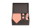 Chokore Chokore Special 3-in-1 Gift Set, Beige (2 Pocket Squares and Cufflinks) Chokore Pink color 3-in-1 Gift set