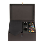 Chokore Chokore Special 3-in-1 Gift Set, Beige (2 Pocket Squares and Cufflinks) Chokore Black color 3-in-1 Gift set