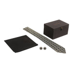 Chokore Chokore Special 3-in-1 Gift Set, Beige (2 Pocket Squares and Cufflinks) Chokore Black color 3-in-1 Gift set