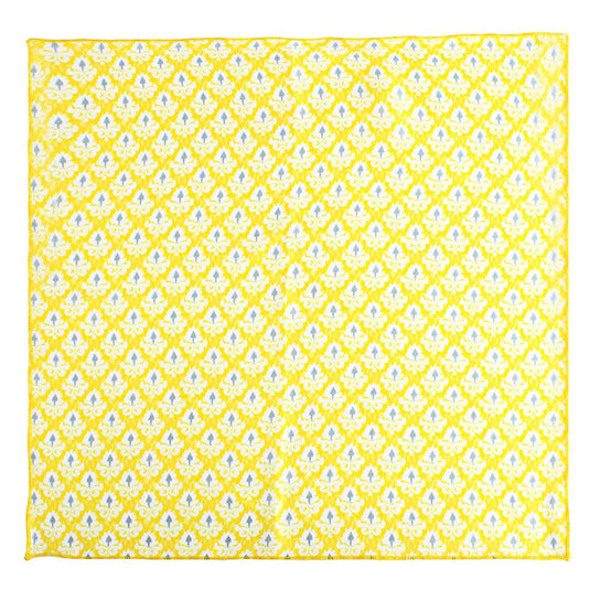 Chokore Yellow Silk Pocket Square - Indian At Heart line