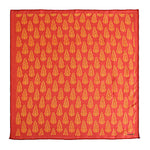 Chokore Chokore Orange & Red Silk Tie - Indian at Heart line Chokore Red Silk Pocket Square - Indian At Heart line