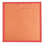 Chokore  Chokore Red & Orange Silk Pocket Square - Indian At Heart line