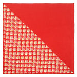 Chokore Two-in-One Red & White Silk Pocket Square - Indian At Heart line 
