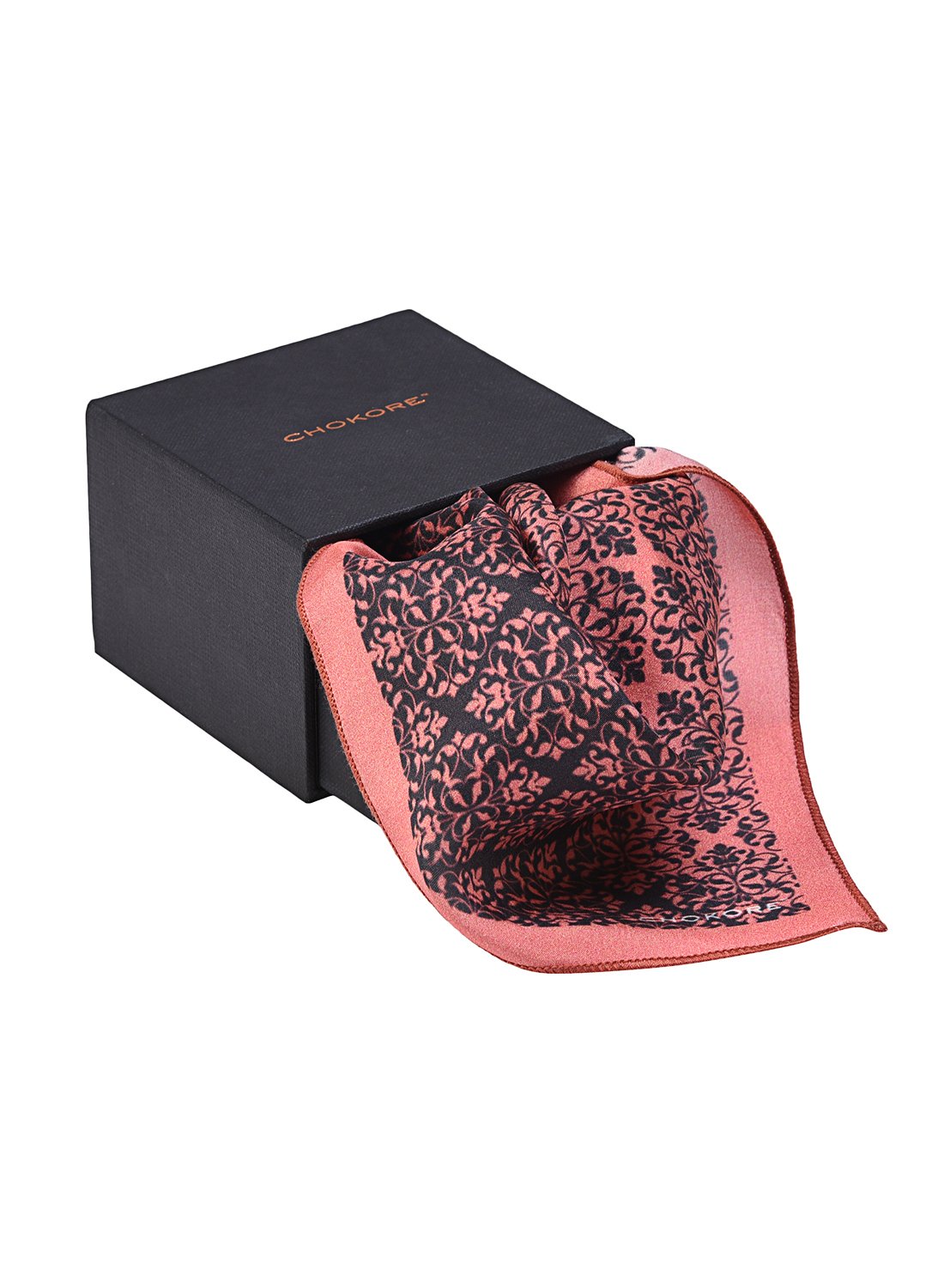 Chokore Marsela and Black Silk Pocket Squares from Indian at Heart collection