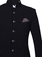 Chokore Chokore Black and Rose Pink Silk Pocket Square from Indian at Heart collection