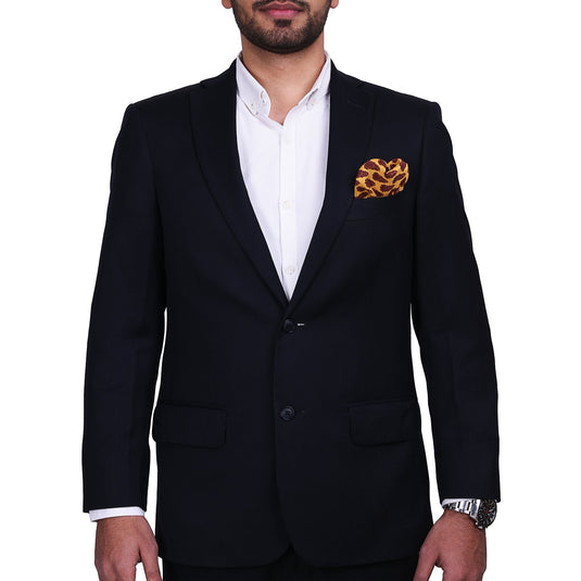 Chokore Yellow & Rust Silk Pocket Square - Indian At Heart line