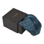 Chokore Black color silk tie for men Chokore Blue color Silk Pocket Square -Indian At Heart line