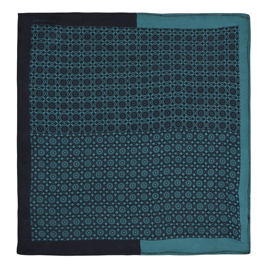 Chokore Blue color Silk Pocket Square - Indian At Heart line