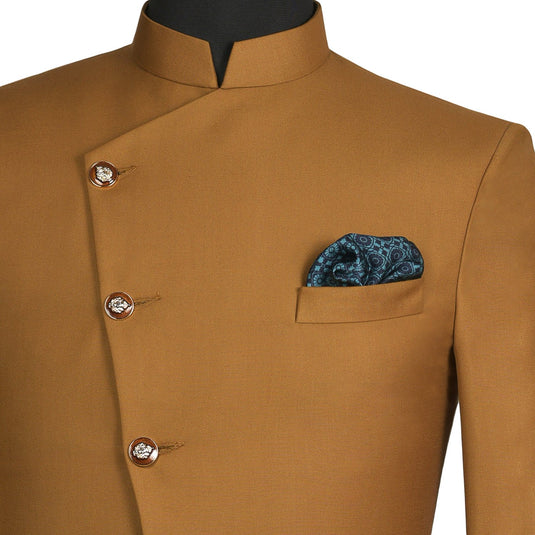 Chokore Blue color Silk Pocket Square - Indian At Heart line