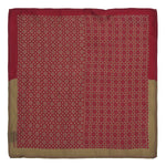 Chokore Chokore Off white Satin Silk pocket square from the Indian at Heart Collection Chokore Wine Pink & Beige color Silk Pocket Square -Indian At Heart line