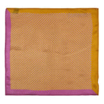 Chokore Chokore 2-in-1 Gold & Purple Silk Pocket Square - Indian At Heart line 