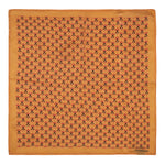 Chokore  Chokore Tangerine Silk Pocket Square -Indian At Heart line