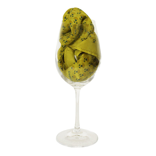 Chokore Yellow & Lemon Yellow Silk Pocket Square - Indian At Heart line