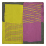 Chokore Chokore Wooden Tie Pin Chokore 2-in-1 Yellow & Purple Pocket Square - Indian At Heart line