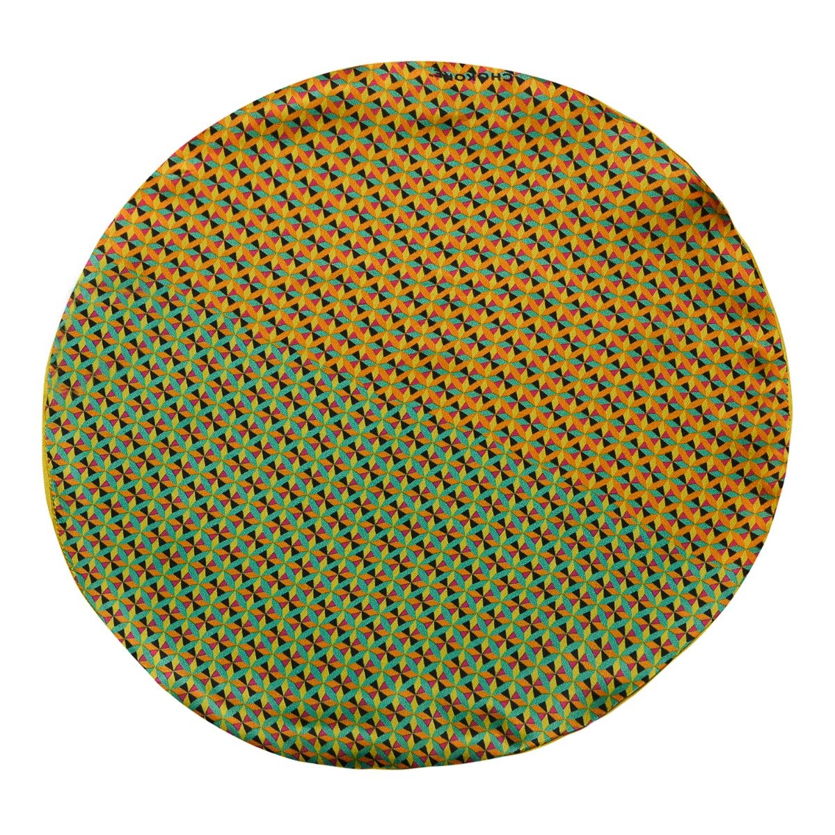 Chokore Double-sided Sea Green & Lemon Green Silk Pocket Circle from the Indian at heart collection