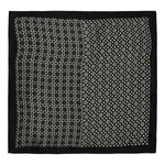 Chokore Chokore Mauve & Gray Stripes Silk Necktie - Plaids Range Chokore Black and White Silk Pocket Square -Indian At Heart line