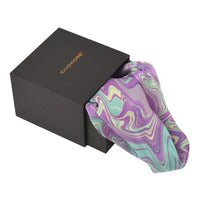 Chokore Chokore Purple Silk Pocket Square from the Marble Design range