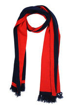 Chokore  Chokore Two-in-One Men's Casual Red and Blue color Acrylic Woolen Muffler, Scarf & Stole for Winter